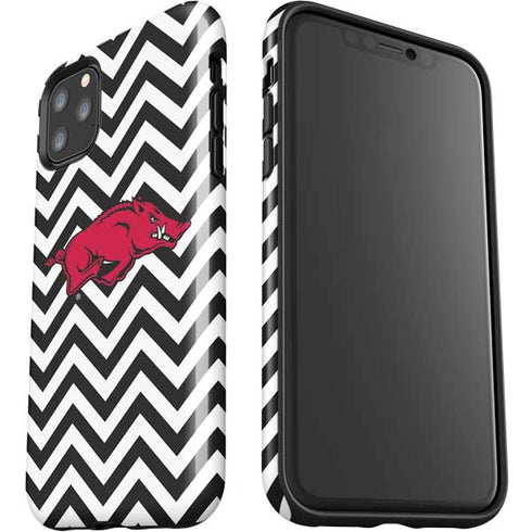 University of Arkansas-Fayetteville Chevron Print iPhone 11 Pro Max Impact Case