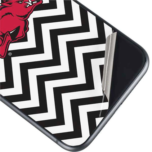 University of Arkansas-Fayetteville Chevron Print iPhone 11 Skin