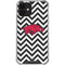 University of Arkansas-Fayetteville Chevron Print iPhone 12 Clear Case