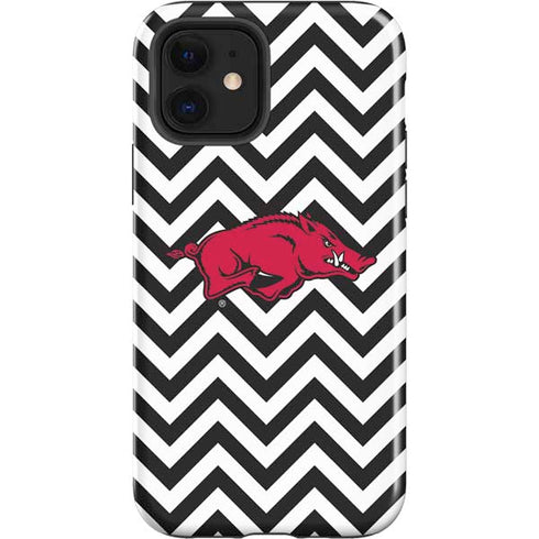 University of Arkansas-Fayetteville Chevron Print iPhone 12 Impact Case