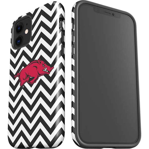 University of Arkansas-Fayetteville Chevron Print iPhone 12 Impact Case