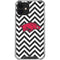 University of Arkansas-Fayetteville Chevron Print iPhone 12 Mini Clear Case