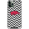 University of Arkansas-Fayetteville Chevron Print iPhone 12 Pro Clear Case