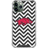 University of Arkansas-Fayetteville Chevron Print iPhone 12 Pro Clear Case