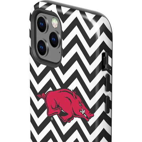 University of Arkansas-Fayetteville Chevron Print iPhone 12 Pro Impact Case