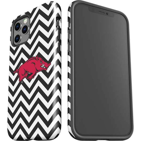 University of Arkansas-Fayetteville Chevron Print iPhone 12 Pro Impact Case