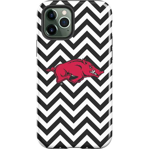 University of Arkansas-Fayetteville Chevron Print iPhone 12 Pro Max Impact Case