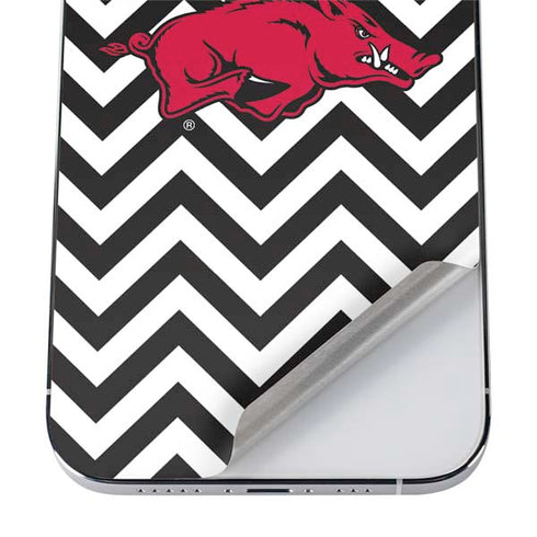 University of Arkansas-Fayetteville Chevron Print iPhone 12 Pro Skin