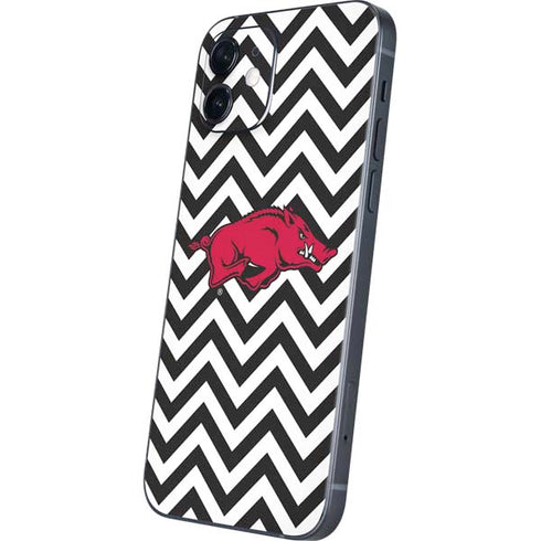 University of Arkansas-Fayetteville Chevron Print iPhone 12 Skin