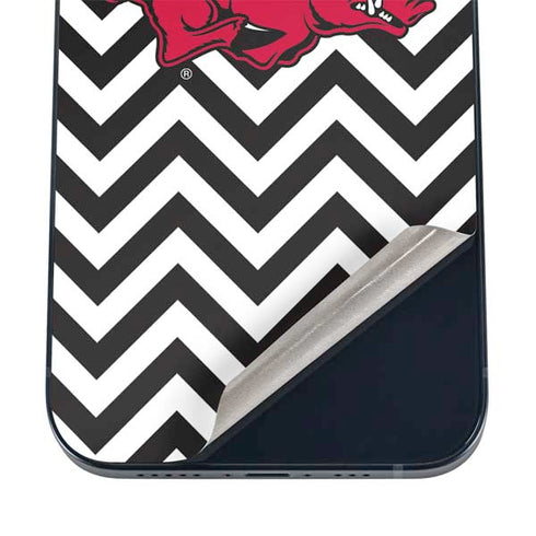 University of Arkansas-Fayetteville Chevron Print iPhone 12 Skin