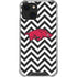 University of Arkansas-Fayetteville Chevron Print iPhone 13 Mini Clear Case