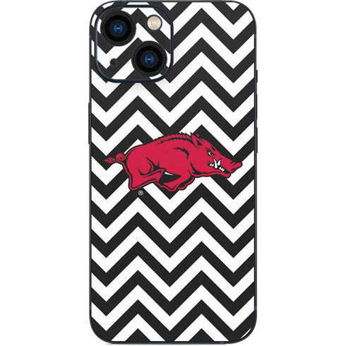 University of Arkansas-Fayetteville Chevron Print iPhone 13 Mini Skin