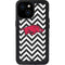University of Arkansas-Fayetteville Chevron Print iPhone 13 Mini Waterproof Case
