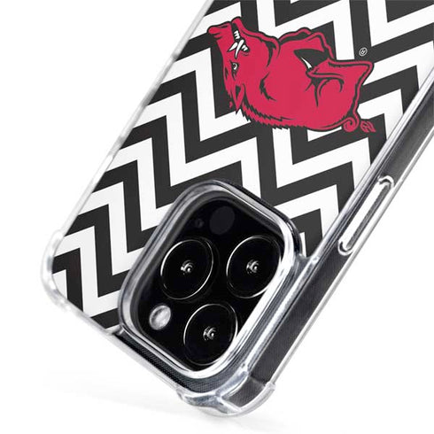 University of Arkansas-Fayetteville Chevron Print iPhone 13 Pro MagSafe Case
