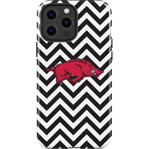 University of Arkansas-Fayetteville Chevron Print iPhone 13 Pro Max Impact Case