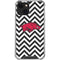 University of Arkansas-Fayetteville Chevron Print iPhone 14 Plus Clear Case