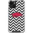 University of Arkansas-Fayetteville Chevron Print iPhone 14 Plus Clear Case