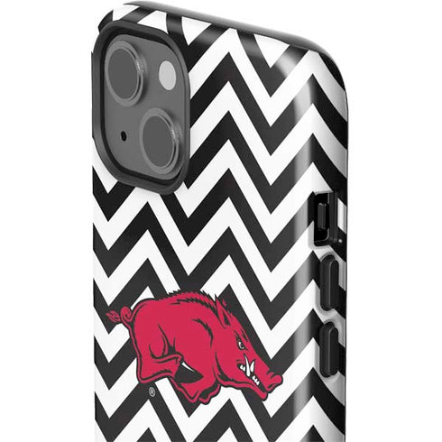 University of Arkansas-Fayetteville Chevron Print iPhone 15 Impact Case