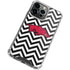 University of Arkansas-Fayetteville Chevron Print iPhone 14 Pro Clear Case