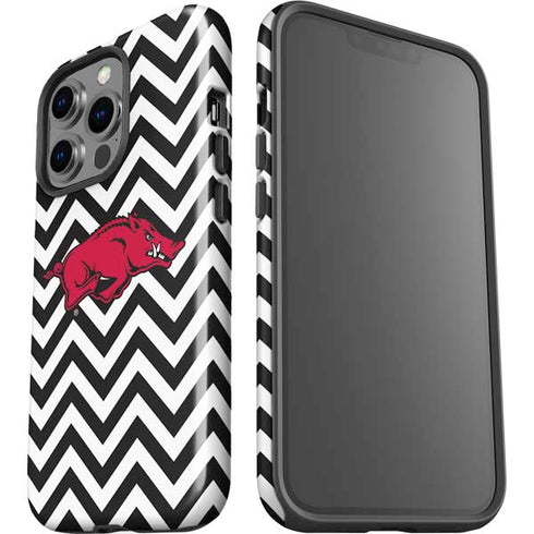 University of Arkansas-Fayetteville Chevron Print iPhone 15 Pro Impact Case