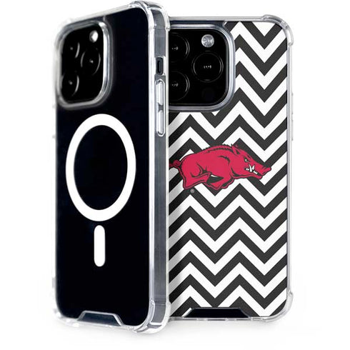 University of Arkansas-Fayetteville Chevron Print iPhone 15 Pro MagSafe Case