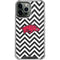 University of Arkansas-Fayetteville Chevron Print iPhone 15 Pro Max Clear Case