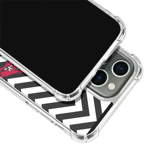 University of Arkansas-Fayetteville Chevron Print iPhone 15 Pro Max Clear Case
