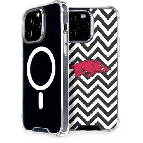University of Arkansas-Fayetteville Chevron Print iPhone 15 Pro Max MagSafe Case
