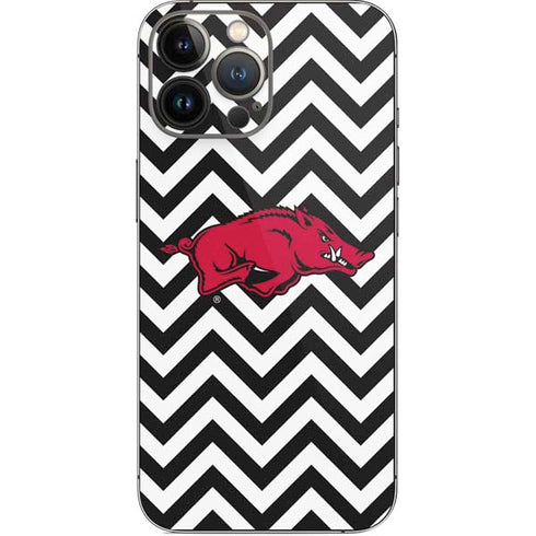 University of Arkansas-Fayetteville Chevron Print iPhone 14 Pro Max Skin