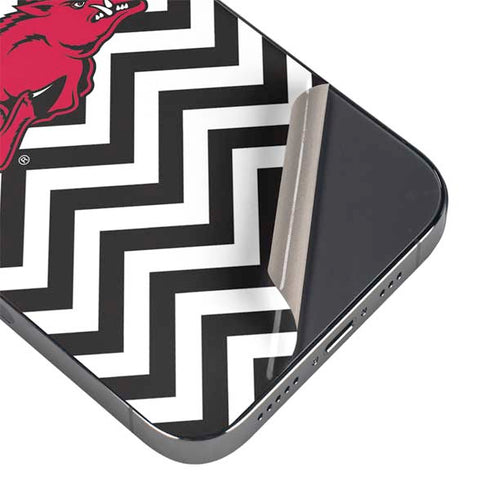 University of Arkansas-Fayetteville Chevron Print iPhone 14 Pro Max Skin