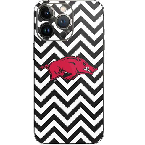 University of Arkansas-Fayetteville Chevron Print iPhone 15 Pro Skin