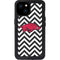 University of Arkansas-Fayetteville Chevron Print iPhone 15 Plus Waterproof Case