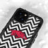 University of Arkansas-Fayetteville Chevron Print iPhone 15 Plus Waterproof Case