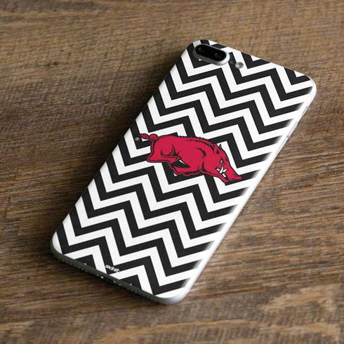 University of Arkansas-Fayetteville Chevron Print iPhone 8 Plus Skin