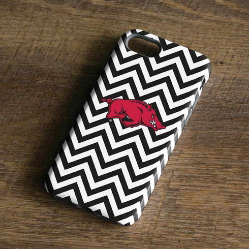 University of Arkansas-Fayetteville Chevron Print iPhone 8 Pro Case