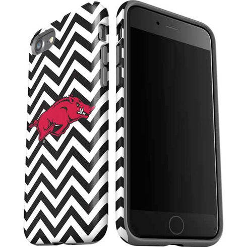 University of Arkansas-Fayetteville Chevron Print iPhone SE (2nd & 3rd Gen) Pro Case