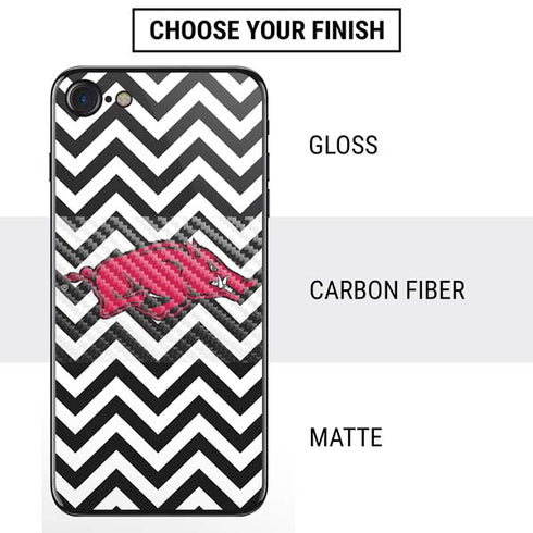 University of Arkansas-Fayetteville Chevron Print iPhone SE (2nd & 3rd Gen) Skin