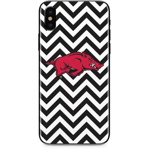 University of Arkansas-Fayetteville Chevron Print iPhone X Skin
