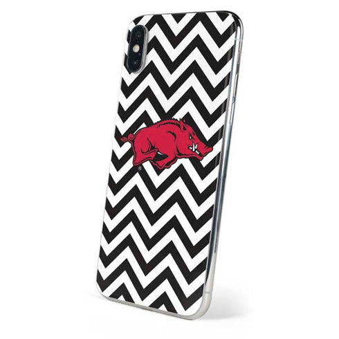 University of Arkansas-Fayetteville Chevron Print iPhone X Skin