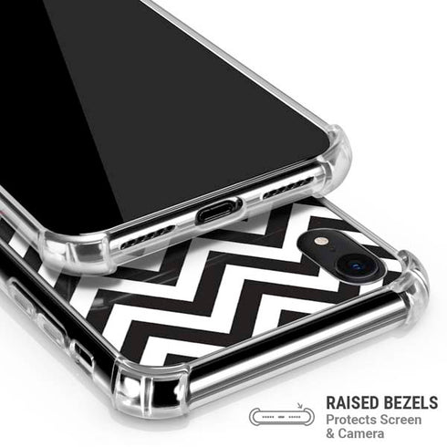 University of Arkansas-Fayetteville Chevron Print iPhone XR Clear Case