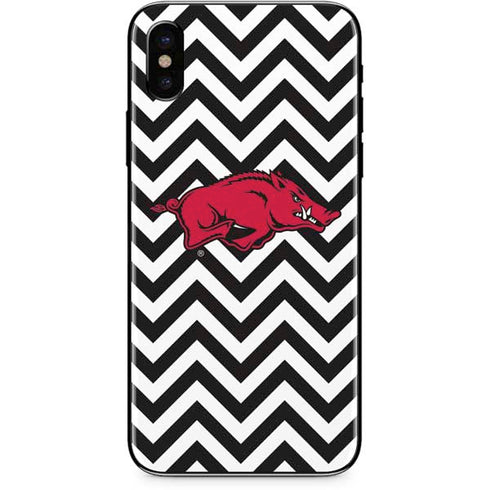 University of Arkansas-Fayetteville Chevron Print iPhone XS Max Skin