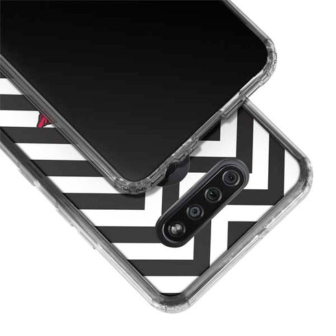 University of Arkansas-Fayetteville Chevron Print LG K51/Q51 Clear Case