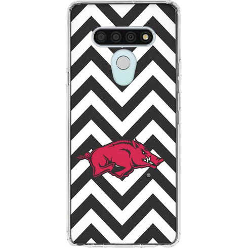 University of Arkansas-Fayetteville Chevron Print LG Stylo 6 Clear Case