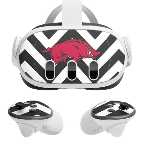 University of Arkansas-Fayetteville Chevron Print Meta Quest 3 Skin
