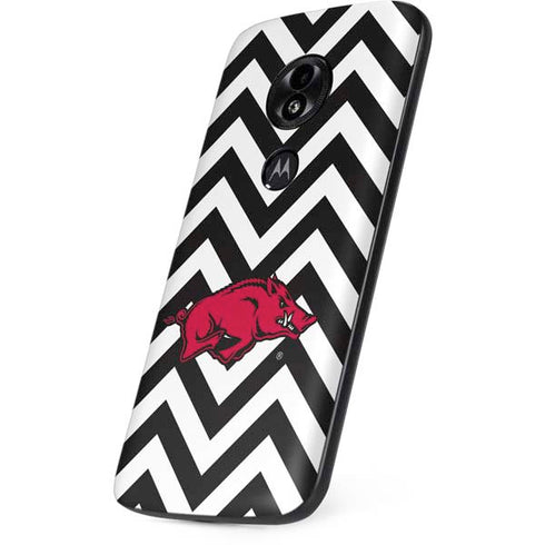 University of Arkansas-Fayetteville Chevron Print Moto E5 Play Skin