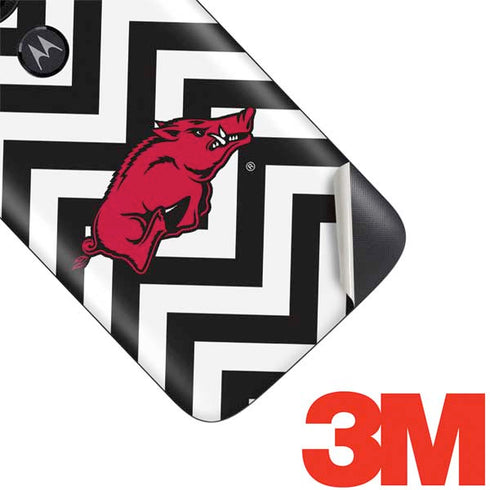 University of Arkansas-Fayetteville Chevron Print Moto E5 Play Skin