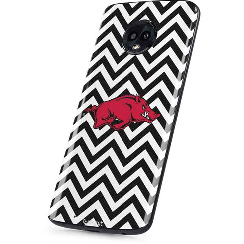 University of Arkansas-Fayetteville Chevron Print Moto G6 Skin