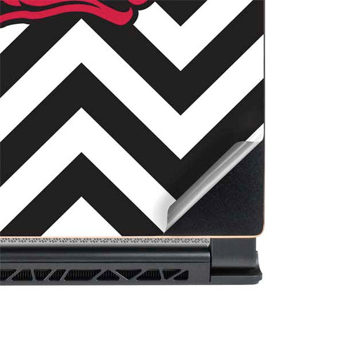 University of Arkansas-Fayetteville Chevron Print MSI GS65 Stealth Laptop Skin