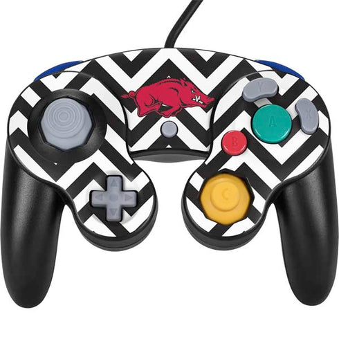 University of Arkansas-Fayetteville Chevron Print Nintendo GameCube Controller Skin