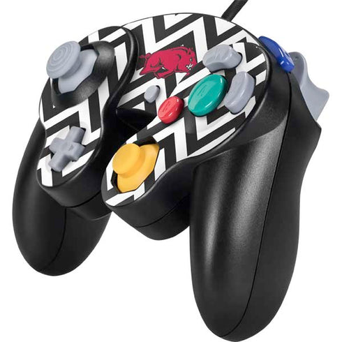 University of Arkansas-Fayetteville Chevron Print Nintendo GameCube Controller Skin